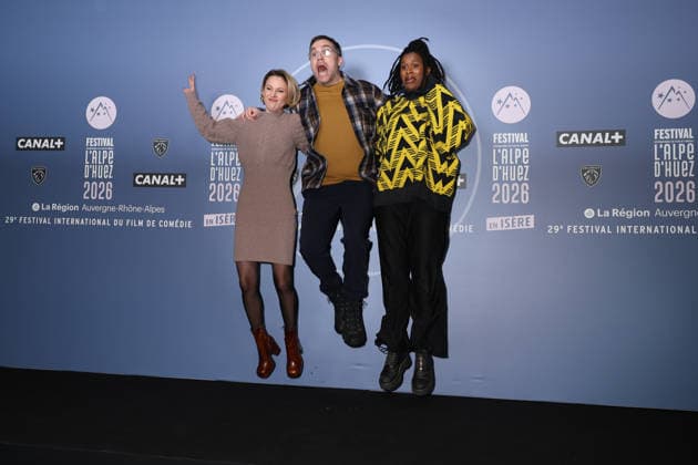 29eme Festival International du Film de Comedie de lAlpe dHuez 2026 International Alpe dHuez Comedy Film Festival Tiphaine Daviot, Wilfried Meance et Fadily Camara 452458 2026 01 23 Alpe dHuez France  Copyright: xIsabellexVautierx xStarfacex STAR_452458_080
