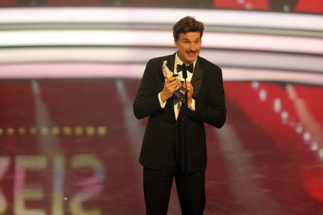 Bavarian Film Award 2025 Florian David Fitz during his acceptance speech Presentation of the 47 Bavarian Film Award on 23 01 2026 at the Prinzregententheater in Munich Bavaria, Germany The Bavarian Film Award has been presented by the Bavarian State Government since 1979 to highlight the importance of cinema as a cultural asset