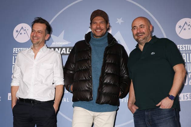 29eme Festival International du Film de Comedie de lAlpe dHuez 2026 International Alpe d Huez Comedy Film Festival Bruno Lavaine, Laurent Lafitte et Nicolas Charlet 452458 2026 01 23 Alpe d Huez France  Copyright: xIsabellexVautierx xStarfacex STAR_452458_099