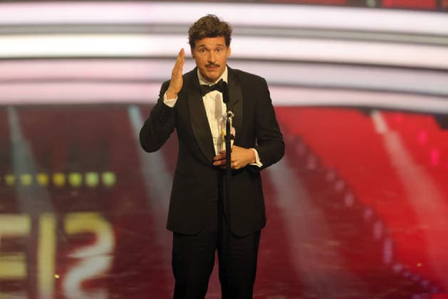 Bavarian Film Award 2025 Florian David Fitz during his acceptance speech Presentation of the 47 Bavarian Film Award on 23 01 2026 at the Prinzregententheater in Munich Bavaria, Germany The Bavarian Film Award has been presented by the Bavarian State Government since 1979 to highlight the importance of cinema as a cultural asset