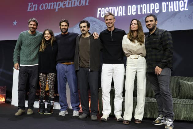 29eme Festival International du Film de Comedie de lAlpe dHuez 2026 International Alpe d Huez Comedy Film Festival Tom Leeb, Constance Labbe, Guillaume Labbe, Bertrand Goncalves, Kevin Garnichat, Elsa Leeb 452458 2026 01 23 Alpe dHuez France  Copyright: xIsabellexVautierx xStarfacex STAR_452458_102