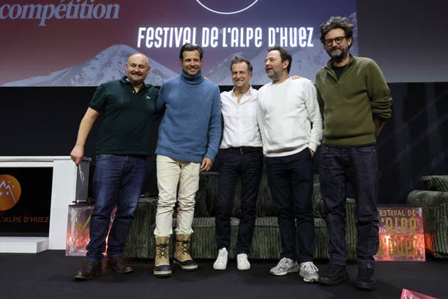 29eme Festival International du Film de Comedie de lAlpe dHuez 2026 International Alpe d Huez Comedy Film Festival Nicolas Charlet, Laurent Lafitte et Bruno Lavaine 452458 2026 01 23 Alpe d Huez France  Copyright: xIsabellexVautierx xStarfacex STAR_452458_105