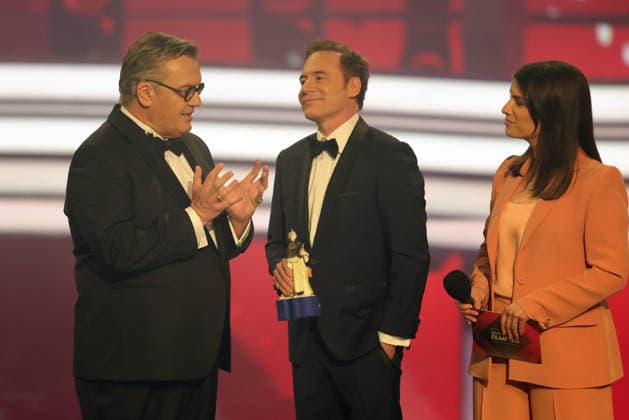 Bavarian Film Award 2025 Michael Bully Herbig and Hape Kerkeling Presentation of the 47 Bavarian Film Award on 23 01 2026 at the Prinzregententheater in Munich Bavaria, Germany The Bavarian Film Award has been presented by the Bavarian State Government since 1979 to highlight the importance of cinema as a cultural asset
