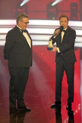 Bavarian Film Award 2025 Michael Bully Herbig and Hape Kerkeling Presentation of the 47 Bavarian Film Award on 23 01 2026 at the Prinzregententheater in Munich Bavaria, Germany The Bavarian Film Award has been presented by the Bavarian State Government since 1979 to highlight the importance of cinema as a cultural asset