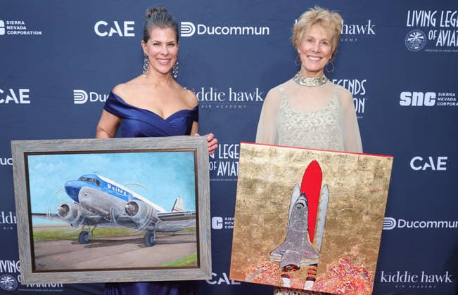 23 January 2026 - Los Angeles, California - Michelle Rouch, Mimi Stuart. The 23rd Annual Living Legends Of Aviation Awards held at The Beverly Hilton l in Los Angeles. Los Angeles USA - ZUMAa123 20260123_zaa_a123_016 Copyright: xADx