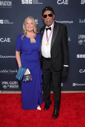 23 January 2026 - Los Angeles, California -Linda Keena, Morgan Freeman. The 23rd Annual Living Legends Of Aviation Awards held at The Beverly Hilton l in Los Angeles. Los Angeles USA - ZUMAa123 20260123_zaa_a123_069 Copyright: xADx