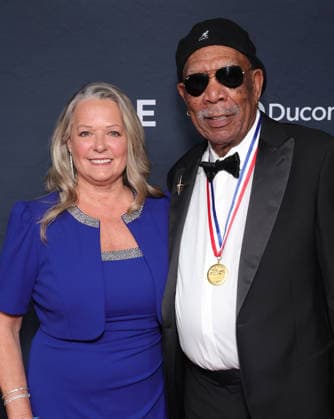 23 January 2026 - Los Angeles, California -Linda Keena, Morgan Freeman. The 23rd Annual Living Legends Of Aviation Awards held at The Beverly Hilton l in Los Angeles. Los Angeles USA - ZUMAa123 20260123_zaa_a123_073 Copyright: xADx