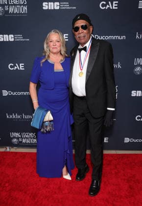 23 January 2026 - Los Angeles, California -Linda Keena, Morgan Freeman. The 23rd Annual Living Legends Of Aviation Awards held at The Beverly Hilton l in Los Angeles. Los Angeles USA - ZUMAa123 20260123_zaa_a123_090 Copyright: xADx
