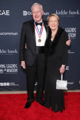 23 January 2026 - Los Angeles, California - Fred George, Lynda George. The 23rd Annual Living Legends Of Aviation Awards held at The Beverly Hilton l in Los Angeles. Los Angeles USA - ZUMAa123 20260123_zaa_a123_105 Copyright: xADx