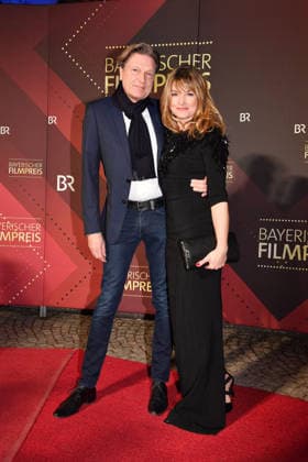 Roland Suso Richter and Ina Paule Klink at the Bavarian Film Award ceremony on 23 01 2026 at the Prinzregententheater in Munich Bavarian Film Award 2026 in Munich