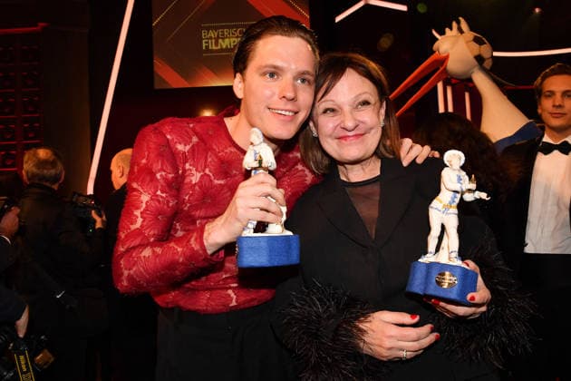 Til Schindler and Heike Hanold Lynch at the Bavarian Film Award ceremony on 23 01 2026 at the Prinzregententheater in Munich Bavarian Film Award 2026 in Munich