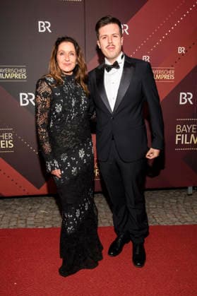Barbara Philipp with companion at the presentation of the 47 Bavarian Film Award 2025 in the Prinzregententheater Munich, 23 01 2026 Foto:xF.xKernx xFuturexImagex bay_filmpreis_6175
