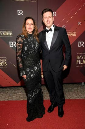 Barbara Philipp with companion at the presentation of the 47 Bavarian Film Award 2025 in the Prinzregententheater Munich, 23 01 2026 Foto:xF.xKernx xFuturexImagex bay_filmpreis_6176