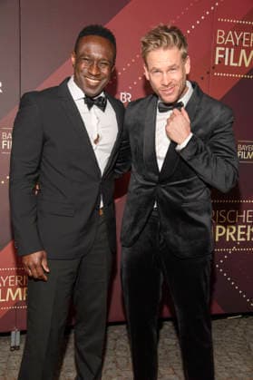 Jerry Kwarteng and Frederic Heidorn at the presentation of the 47 Bavarian Film Award 2025 in the Prinzregententheater Munich, 23 01 2026 Foto:xF.xKernx xFuturexImagex bay_filmpreis_6189
