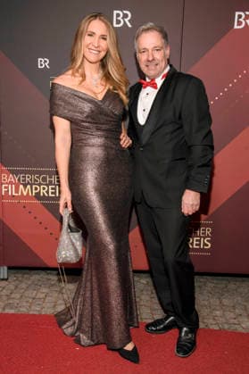 Anja Gräfin von Keyserlingk and Christian Swoboda at the presentation of the 47 Bavarian Film Award 2025 in the Prinzregententheater Munich, 23 01 2026 Foto:xF.xKernx xFuturexImagex bay_filmpreis_6232
