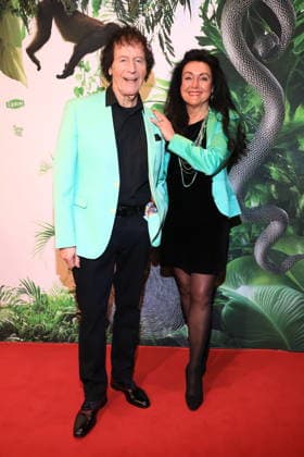 23 01 2026, Franz Lambert with wife Christa Lambert to Ich bin ein Star Ð Holt mich hier raus , Julian F M Stoeckel invites to the legendary jungle party, JW Marriott Hotel, Berlin, Berlin Germany, Germany