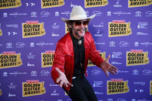 TAMWORTH COUNTRY MUSIC FESTIVAL, Henry Wagons arrives at the Golden Guitar Awards during the 54th Tamworth Country Music Festival in Tamworth, NSW, Saturday, January 24, 2026. ( NO ARCHIVING TAMWORTH NEW SOUTH WALES AUSTRALIA  Copyright: xBIANCAxDExMARCHIx 20260124168049727219