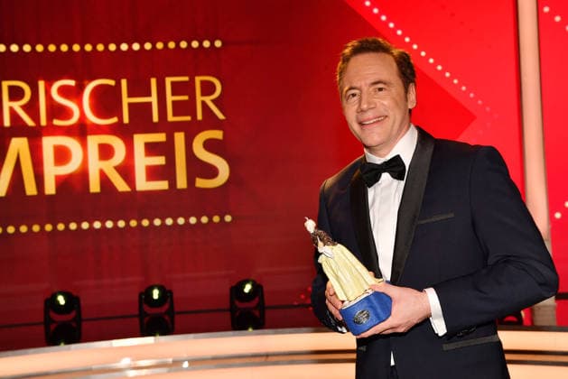 Award winner Michael Herbig poses on stage at the Bavarian Film Awards 2026 at Prinzregententheater on January 23, 2026 in Munich, Germany 47th Bavarian Film Awards Bayerischer Filmpreis in Munich, Germany