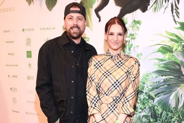 23 01 2026, Felix von Jascherhoff and Franziska Dilger on Ich bin ein Star Holt mich hier raus , Julian F M Stoeckel invites you to the legendary jungle party, JW Marriott Hotel, Berlin, Berlin Germany, Germany