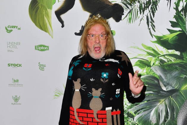 Hans Werner Olm at the TV launch of the new season of Ich bin ein Star Holt mich hier raus invites entertainer and presenter Julian F M Stoeckel to the legendary jungle party in Berlin on Friday, January 23, 2026 on 23 01 2026