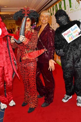 Julian Stoeckel and Marcell Damaschke at the TV launch of the new season of Ich bin ein Star Holt mich hier raus invites entertainer and presenter Julian F M Stoeckel to the legendary jungle party in Berlin on Friday, January 23, 2026 on 23 01 2026