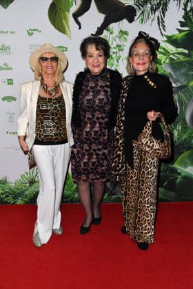 Rena Bilsbury, Helene Schneidernn Les Humphries Singers and Karin Graefin Sassoli de Bianchi de Medici at the TV launch of the new season of Ich bin ein Star Holt mich hier raus invites entertainer and presenter Julian F M Stoeckel to the legendary jungle party in Berlin on Friday, January 23, 2026 on 23 01 2026