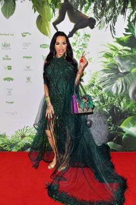 Gina Lisa Lohfink at the TV launch of the new season of Ich bin ein Star Holt mich hier raus invites entertainer and presenter Julian F M Stoeckel to the legendary jungle party in Berlin on Friday, January 23, 2026 on 23 01 2026