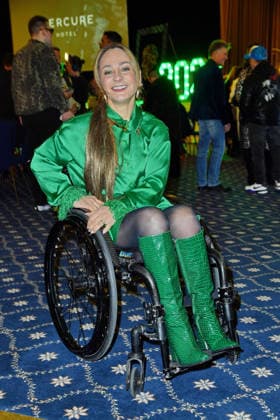 Kristina Vogel at the TV launch of the new season of Ich bin ein Star Holt mich hier raus invites entertainer and presenter Julian F M Stoeckel to the legendary jungle party in Berlin on Friday, January 23, 2026 on 23 01 2026