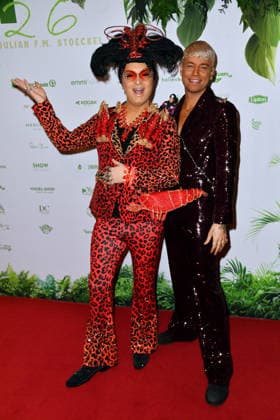 Julian Stoeckel and Marcell Damaschke at the TV launch of the new season of Ich bin ein Star Holt mich hier raus invites entertainer and presenter Julian F M Stoeckel to the legendary jungle party in Berlin on Friday, January 23, 2026 on 23 01 2026