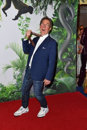 Arno Funke at the TV launch of the new season of Ich bin ein Star Holt mich hier raus invites entertainer and presenter Julian F M Stoeckel to the legendary jungle party in Berlin on Friday, January 23, 2026 on 23 01 2026
