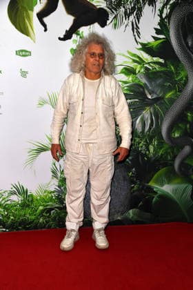 Rainer Langhans at the TV launch of the new season of Ich bin ein Star Holt mich hier raus invites entertainer and presenter Julian F M Stoeckel to the legendary jungle party in Berlin on Friday, January 23, 2026 on 23 01 2026