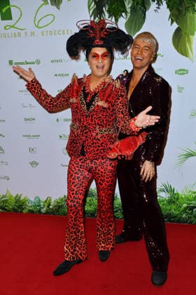 Julian Stoeckel and Marcell Damaschke at the TV launch of the new season of Ich bin ein Star Holt mich hier raus invites entertainer and presenter Julian F M Stoeckel to the legendary jungle party in Berlin on Friday, January 23, 2026 on 23 01 2026