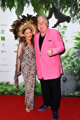 Ilona Baumgart and Klaus Baumgart at the TV launch of the new season of Ich bin ein Star Holt mich hier raus invites entertainer and presenter Julian F M Stoeckel to the legendary jungle party in Berlin on Friday, January 23, 2026 on January 23, 2026