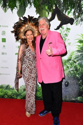 Ilona Baumgart and Klaus Baumgart at the TV launch of the new season of Ich bin ein Star Holt mich hier raus invites entertainer and presenter Julian F M Stoeckel to the legendary jungle party in Berlin on Friday, January 23, 2026 on January 23, 2026
