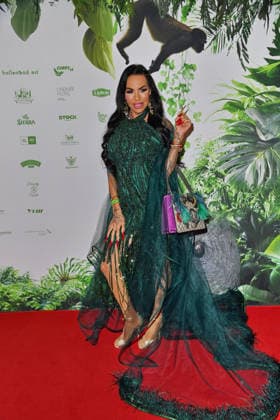 Gina Lisa Lohfink at the TV launch of the new season of Ich bin ein Star Holt mich hier raus invites entertainer and presenter Julian F M Stoeckel to the legendary jungle party in Berlin on Friday, January 23, 2026 on 23 01 2026