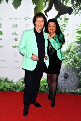 Franz Lambert with wife Christa Lambert at the TV launch of the new season of Ich bin ein Star Holt mich hier raus invites entertainer and presenter Julian F M Stoeckel to the legendary jungle party in Berlin on Friday, January 23, 2026 on January 23, 2026