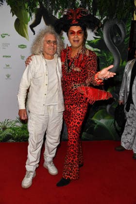 Rainer Langhans at the TV launch of the new season of Ich bin ein Star Holt mich hier raus invites entertainer and presenter Julian F M Stoeckel to the legendary jungle party in Berlin on Friday, January 23, 2026 on 23 01 2026