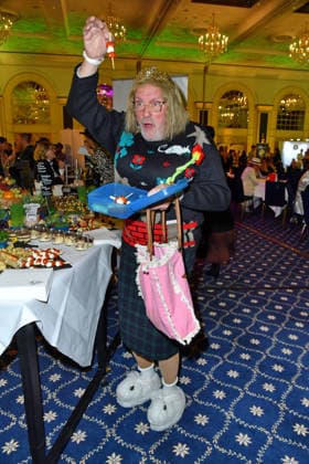 Hans Werner Olm at the TV launch of the new season of Ich bin ein Star Holt mich hier raus invites entertainer and presenter Julian F M Stoeckel to the legendary jungle party in Berlin on Friday, January 23, 2026 on 23 01 2026