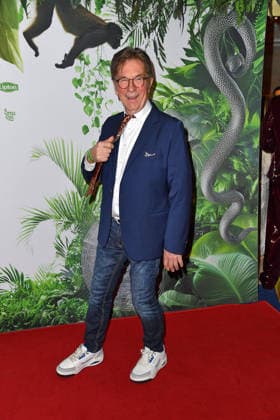 Arno Funke at the TV launch of the new season of Ich bin ein Star Holt mich hier raus invites entertainer and presenter Julian F M Stoeckel to the legendary jungle party in Berlin on Friday, January 23, 2026 on 23 01 2026