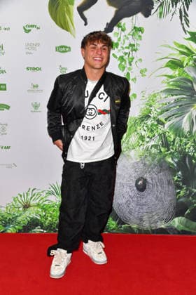 Maurice Fuchs at the TV launch of the new season of Ich bin ein Star Holt mich hier raus invites entertainer and presenter Julian F M Stoeckel to the legendary jungle party in Berlin on Friday, January 23, 2026 on 23 01 2026
