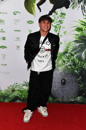 Maurice Fuchs at the TV launch of the new season of Ich bin ein Star Holt mich hier raus invites entertainer and presenter Julian F M Stoeckel to the legendary jungle party in Berlin on Friday, January 23, 2026 on 23 01 2026
