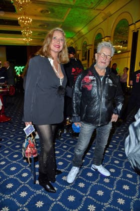 Regine Prause with husband Martin Semmelrogge at the TV launch of the new season of Ich bin ein Star Holt mich hier raus invites entertainer and presenter Julian F M Stoeckel to the legendary jungle party in Berlin on Friday, January 23, 2026 on 23 01 2026