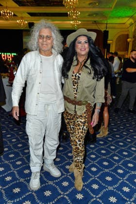 Rainer Langhans and Iris Katzenberger at the TV launch of the new season of Ich bin ein Star Holt mich hier raus invites entertainer and presenter Julian F M Stoeckel to the legendary jungle party in Berlin on Friday, January 23, 2026 on January 23, 2026
