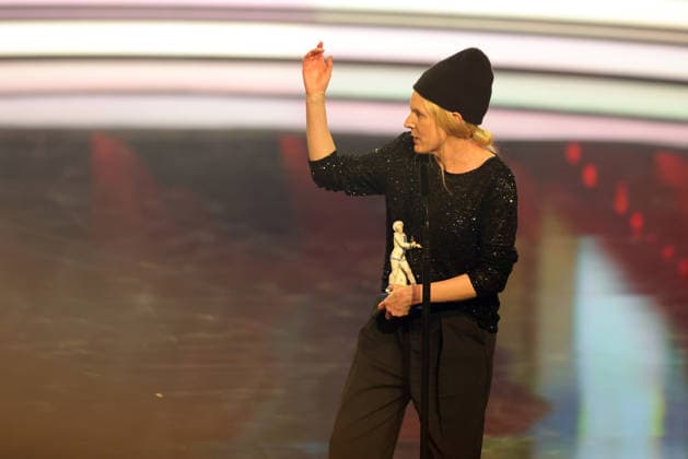 Bavarian Film Award 2025 Julia Lemke during her acceptance speech for her award in the category Best Childrens Film Zirkuskind Presentation of the 47 Bavarian Film Award on 23 01 2026 at the Prinzregententheater in Munich Bavaria, Germany The Bavarian Film Award has been presented by the Bavarian State Government since 1979 to highlight the importance of