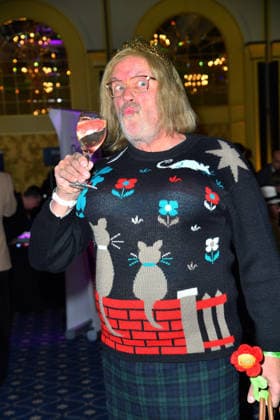 Hans Werner Olm at the TV launch of the new season of Ich bin ein Star Holt mich hier raus invites entertainer and presenter Julian F M Stoeckel to the legendary jungle party in Berlin on Friday, January 23, 2026 on 23 01 2026