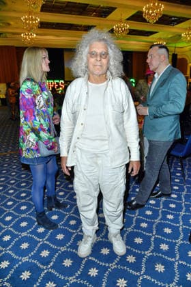 Rainer Langhans at the TV launch of the new season of Ich bin ein Star Holt mich hier raus invites entertainer and presenter Julian F M Stoeckel to the legendary jungle party in Berlin on Friday, January 23, 2026 on 23 01 2026