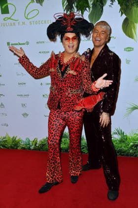 Julian Stoeckel and Marcell Damaschke at the TV launch of the new season of Ich bin ein Star Holt mich hier raus invites entertainer and presenter Julian F M Stoeckel to the legendary jungle party in Berlin on Friday, January 23, 2026 on 23 01 2026
