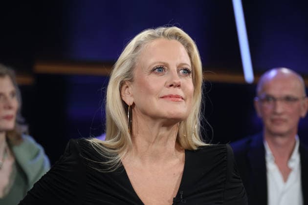 Barbara Schöneberger hosts the NDR Talk Show on 23 1 2026, photo session before the broadcast in the 3 program of NDR television in the Hamburg Lokstedt television studio