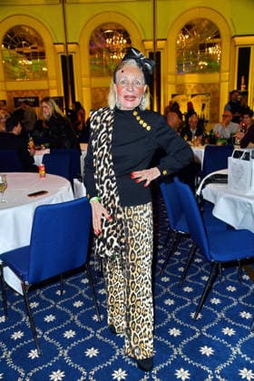 Karin Graefin Sassoli de Bianchi de Medici at the jungle party for the TV launch of Ich bin ein Star Holt mich hier raus RTL on 23 01 2026 at the Hotel JW Marriott in Berlin Jungle Camp Party 2026 in Berlin