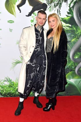 Eric Stehfest and Franziska Temme at the jungle party for the TV launch of Ich bin ein Star Holt mich hier raus RTL on 23 01 2026 at the JW Marriott Hotel in Berlin Jungle Camp Party 2026 in Berlin